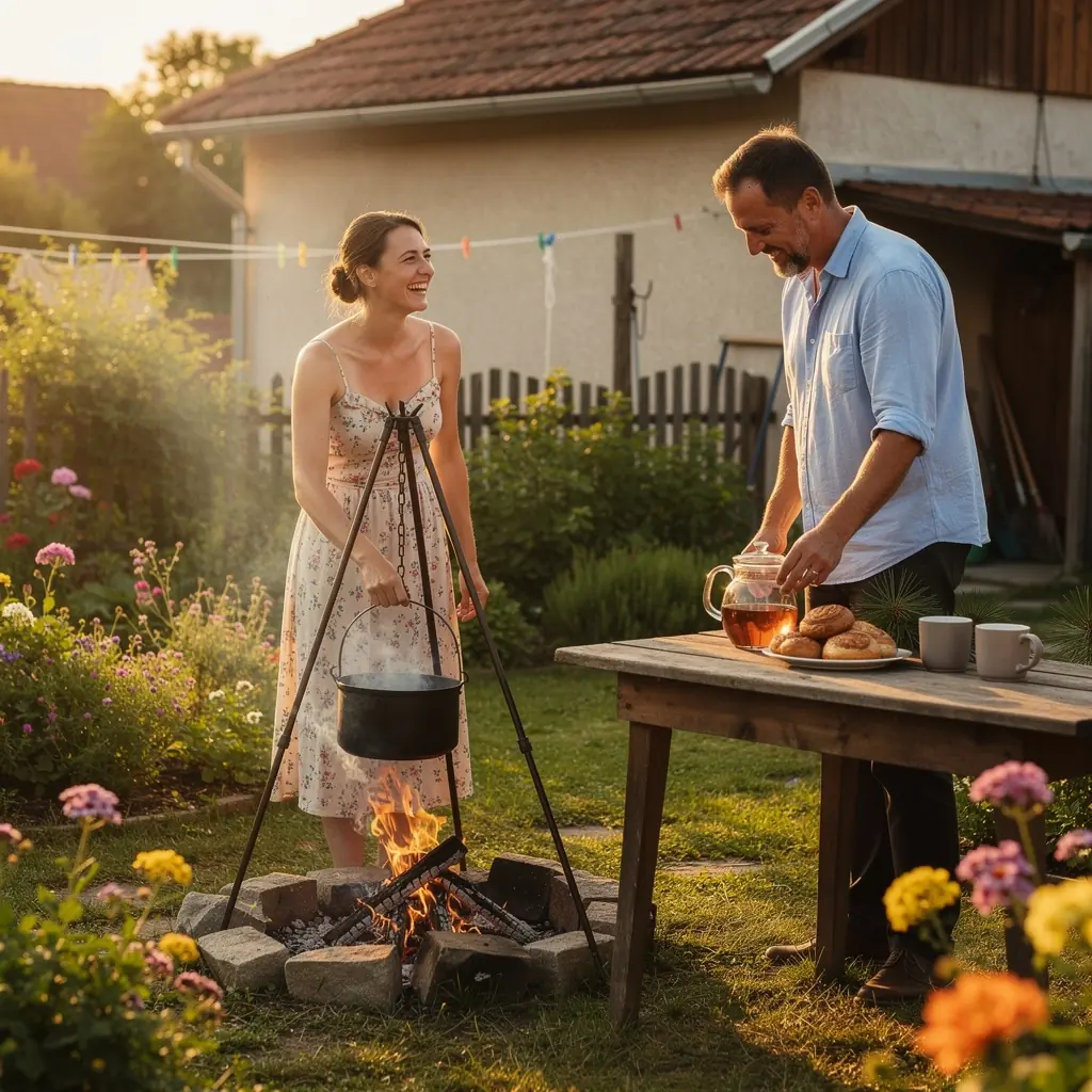 Friss fenyőágak és tűk, amelyek a teához hozzájárulnak.